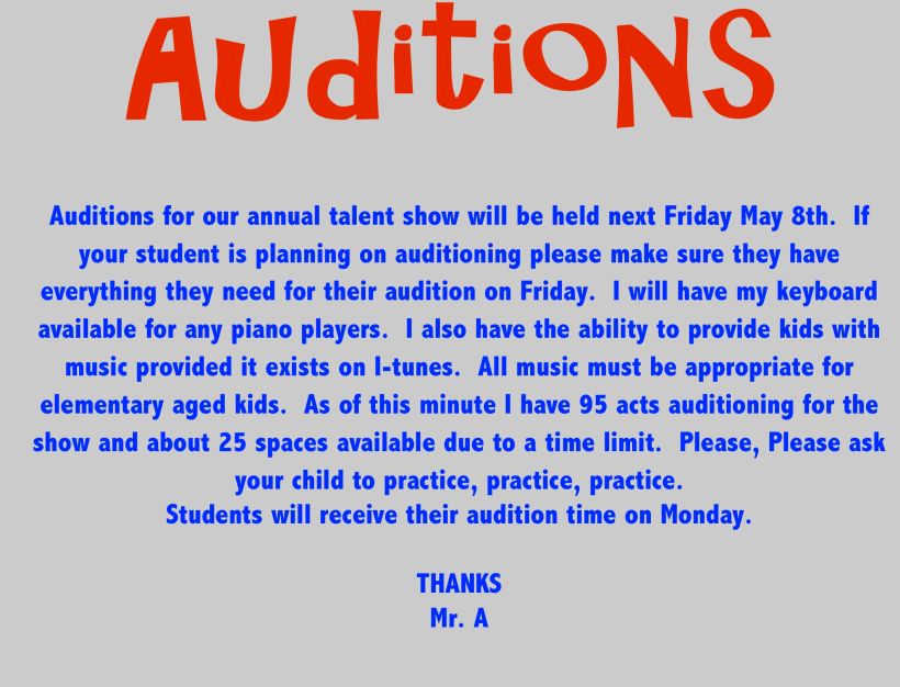 Auditions
